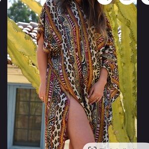 Vintage Boho Print Caftan